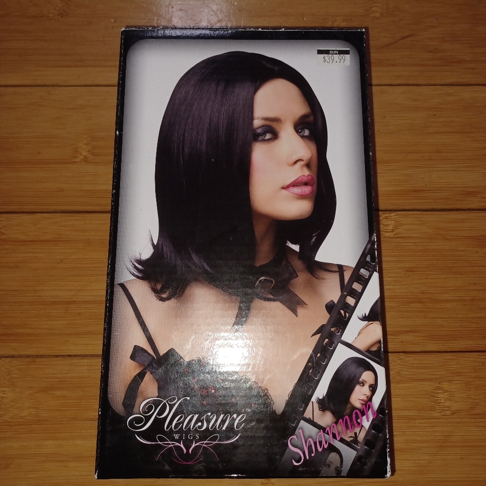 Pleasure Wigs Black Long Bob Cut Wig